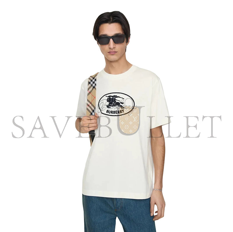 BURBERRY KNIGHT STAMP COTTON T-SHIRT 81234321 BURBERRY KNIGHT STAMP COTTON T-SHIRT 81234321